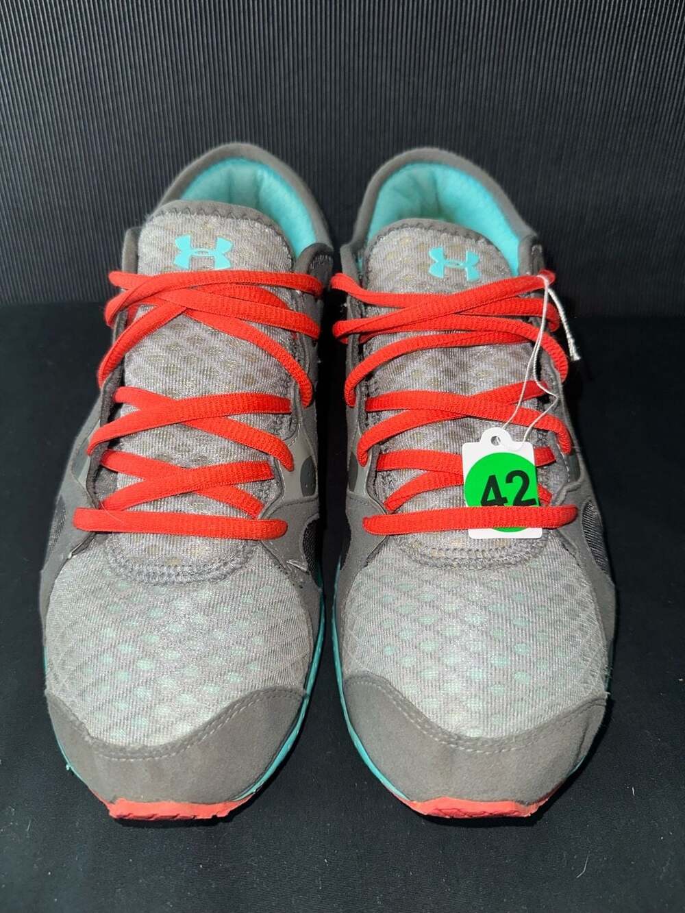 No.42 Under Armour Micro G Neo Mantis Women's Running Shoes Gray Orange